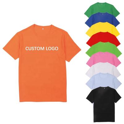 China Latest Custom Style O Neck Short Sleeve T-shirt 100%Cotton T-shirt Muti-color Anti-wrinkle For Choose Above Sized Casual T-shirt Logo for sale