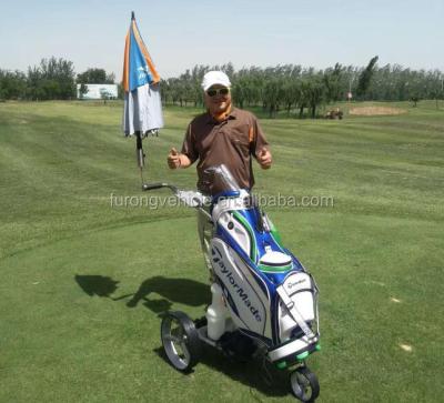 Chine Remote Control Electric Golf Trolley Push Cart 3 Wheel Stainless Steel Golf Cart à vendre