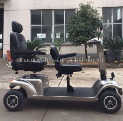 China Imported Controller Four Wheel Full Suspension Professional Mobility Scooter With Double Seat for sale