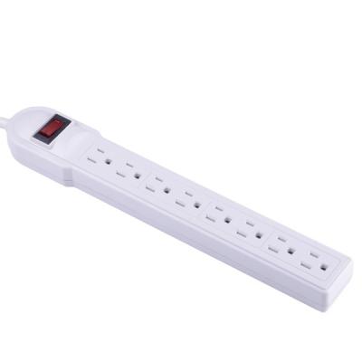 China ABS Flame Retardant 06-PT6688 8 Outlets Power Housing Strip With RESET Desktop Power Switch Electrical Strip for sale