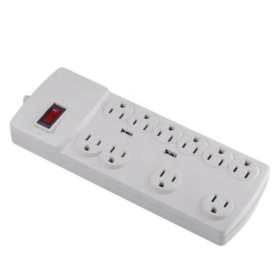 China ABS Flame Retardant 10 Strip ABS USB Power Outlets Housing With Transformer Space for sale