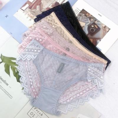 China Breathable Lace Girl Underwear Mesh Student Underwear Sweetie Briefs Hot Selling Brand New for sale