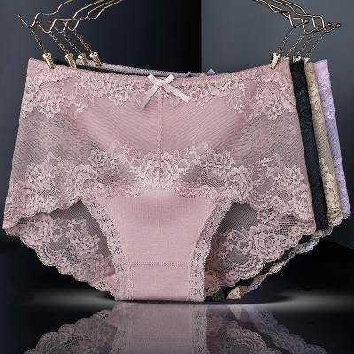 China Women's High Waist Breathable Sexy Lace Comfortable Skin Friendly And Breathable Underwear for sale