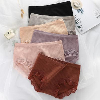 China Breathable Bottom Seamless Crotch Cotton Ladies Underwear Explosions Ladies Briefs Bulge Waist Waist Girl Seamless Briefs for sale