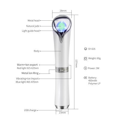 China Wrinkle Remover Smart Eye Massager Pen With Heating Skin Care Wand Eye Massage Stick Beauty Devices Handheld Point Massager Heat for sale