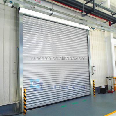 China Modern Automatic Security Shutter Exterior Aluminum Door Prices for sale