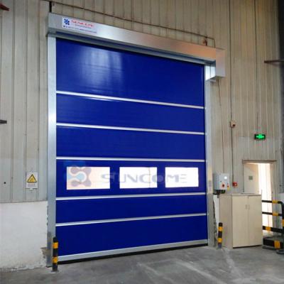 China Modern Remote Control Warehouse Fabric Roll Up Door for sale