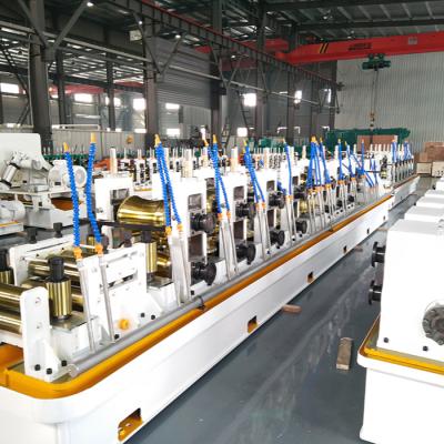 China HF219 Automatic Iron Erw Pipe Making Machine / erw Pipe Making Machine Pipe Production Line Carbon Steel Alloy Steel Galvanized Steel for sale