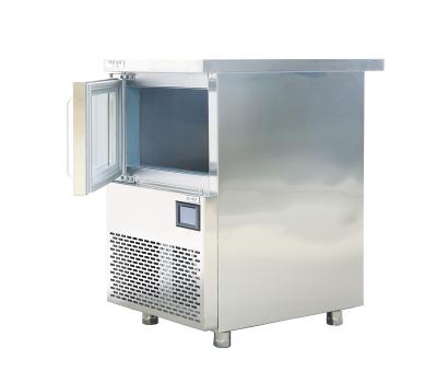 China 50kgs/24h Commercial Output Blue Light Commercial Ice Maker With SS304 Shell for sale