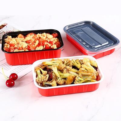 China High Quality Thickened Disposable Disposable Fast Food Printing Packing Box Fresh Fruit Salad Place Picnic Box Sealed Takeout Box for sale