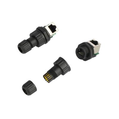 China Wholesale Hot Sale Automotive Waterproof Network Connector Rj45 Panel Mount Ip68 Rj45 Connector for sale