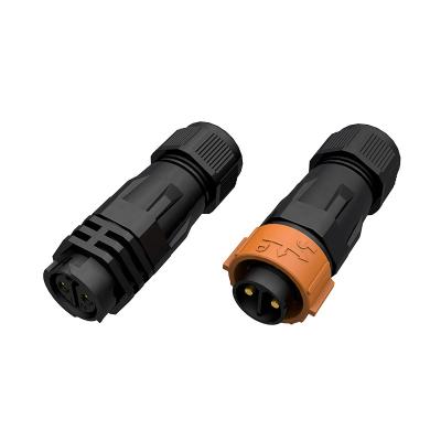 China Waterproof IP68 Automotive Power Supply Connector Quick Connector Male And Female Push Pull Connector 2 Pin for sale