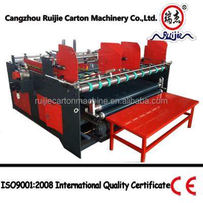 China Semi-automatic Folder Gluer Machine / 4 Corner Carton Folding Products Gluing Machine for sale