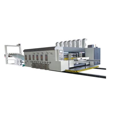 China High Speed ​​Print Shops 3 Color Flexo Printing Slotting And Die Cutting Machine for sale