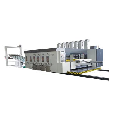 China Printing shops case maker flexo cardboard box die cutting and printing slotting machine/paper box making machine for sale