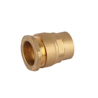 China High Quality Brass Tee Tube Support System Fitting Connector Drain Joints Custom PE Brass Pipe Joints for sale