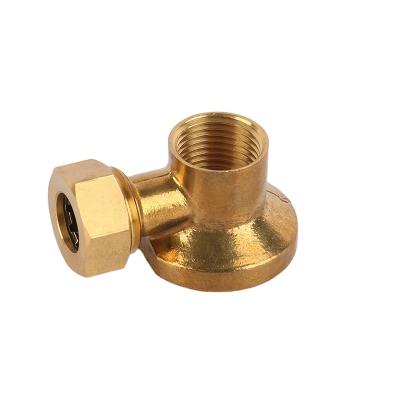 China Size Customizable Brass Pattern Bsp External Thread Brass Pipe Bottom for sale