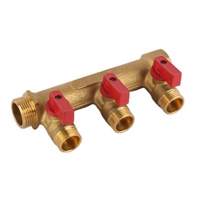 China General professional manufacturer of underfloor heating 2 - 8 way brass water manifold with good price for sale