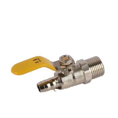 China General Male Valve Iron Center High-quality Disc Handle Brass Red Ball Valve Valve for sale