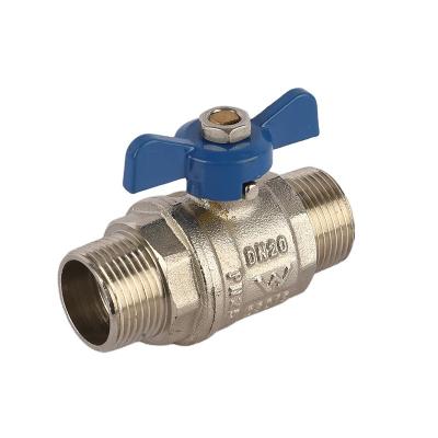 China Disc Handle Brass Red Ball Valve General Male Valve Hot Sell Valve Iron Center for sale