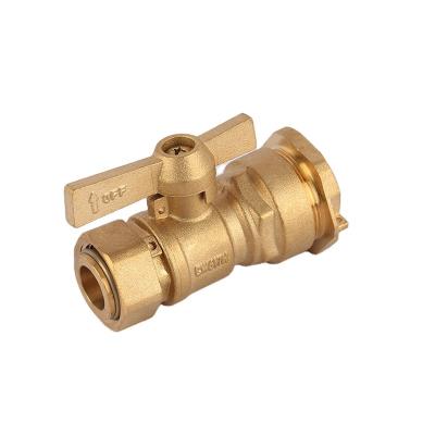 China General female brass water meter valve for sale