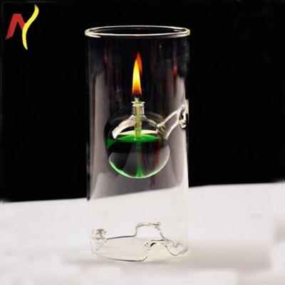 China European Popular Relighting Aromatherapy Glass Straight Candle Pyrex Tableware Candle Fashion Design Kerosene Lamp for sale