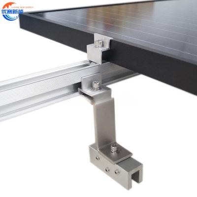 China Metal roof sales bracket for solar panel bracket aluminum rail solar panel aluminum support structure for sale