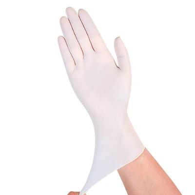 China Stock 9iches Large Anti-Slip Gloves White Gloves Hand Latex Gloves for sale