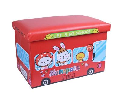 China Newcomer High Storage Box Cartoon Foldable Popular Stool Stool Living Furniture for sale