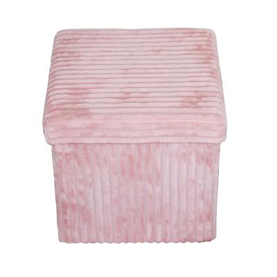 China Sleek and Stylish Style Foldable Ottoman Storage Stool for Home for sale