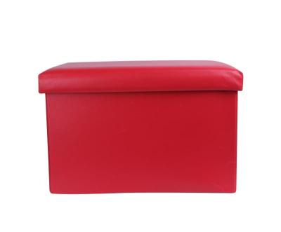 China Foldable Contemporary Furniture Stool Storage Leather Smooth Stool for sale