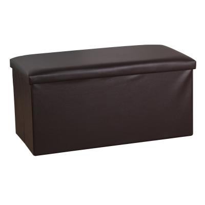 China Foldable Modern Living Leather Indoor Sofa Stool Foldable Storage Stool Stool for sale