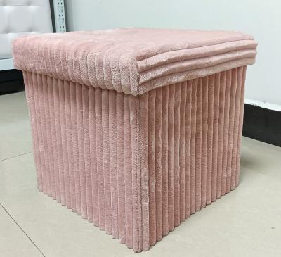 China Modern Storage Foldable Cube Ottoman Ottoman Sofa Life Bean Bag Stool for sale