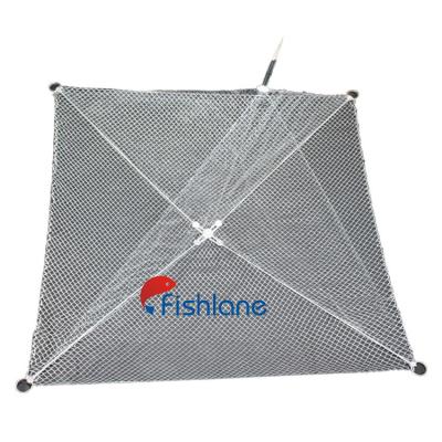 China Ice Fishing Foldable Heavy Trap Frame Lead Sinker Multi Nylon Mesh 1m*1m for sale