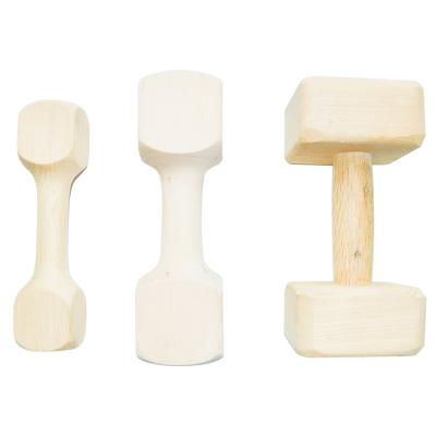 China Viable Pet Products Watchdog Competition Dumbbell Training Standard Wooden Dumbbell for sale