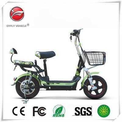 China Electric Moped Model 48V 12Ah 350W Lady Bicycle Children Steel Lightweight Single Electric City Bike for sale