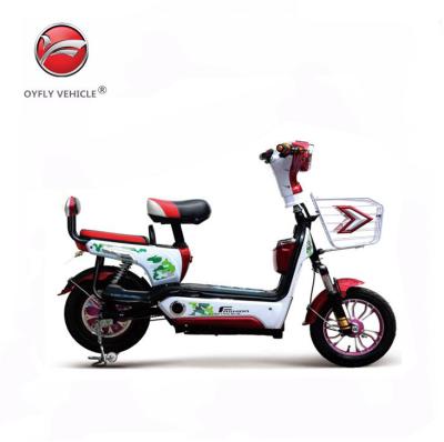 China Mini 48V 12Ah 350W Pedal Assist Lady Steel Electric Bike Kids Electric Bike Moped Vehicle for sale