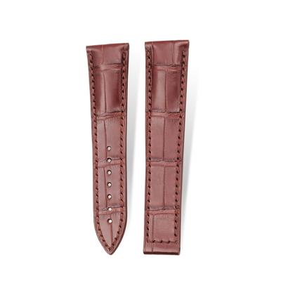 China Handcraft Fashion American Crocodile Skin Leather Brown Straps For Blancpain Strap for sale