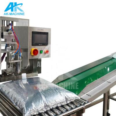 China AK-BIB Beverage Bag In Box Filling Machine / BIB Filling Capping Machine for sale