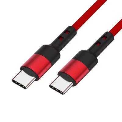 China Wholesale Fast Mobile Phone Charger Type-c to Type-c 100W Palladium Lightning Charger Cord Nylon Braided Usb Phone Cable For Laptop Data Cable for sale