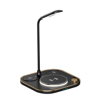 China Phone New 5 in 1 Desk Lamp Magnetic Wireless Fast Charger 15W Charging Phone Universal Wireless Fast Charging Station for sale