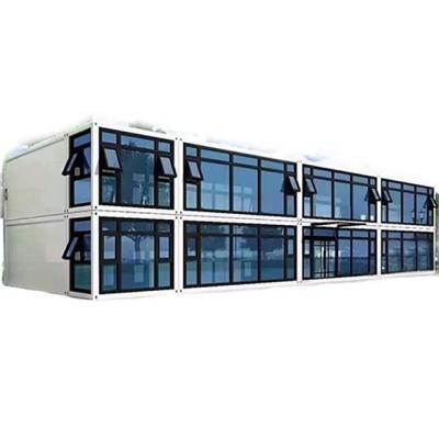 China Modern Glass Wall Flat Pack Container House Office Building Prefab Container House for sale