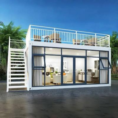 China Steel frame Flat Pack Container House Dormitory Prefab Container Home for sale