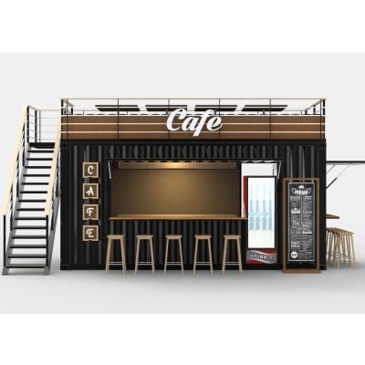 China Kompakte, mobile, erweiterbare, vorgefertigte Wohnung für Mode-Café-Shop und Boutique-Weinbar zu verkaufen