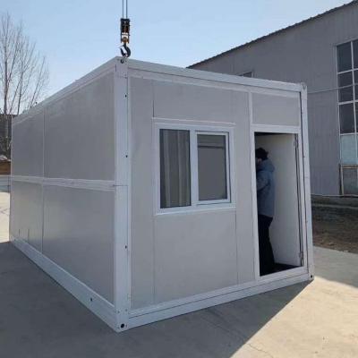 China Grey White Folding Container House 50mm EPS Sandwich Panel Foldable House Container for sale