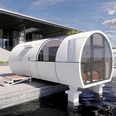 China Contemporary A5 Mobile Capsule House Desert Landscape Glass Home Stay for sale