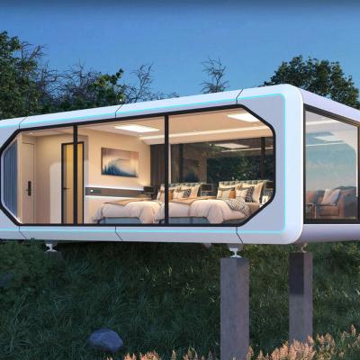 China Hoge sterkte ruimtecapsule-huizen op maat voor Cliff Glass Landscape Cabin Te koop