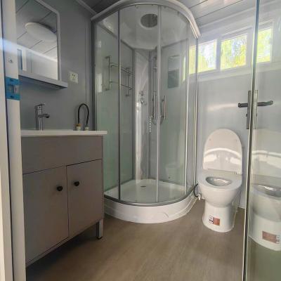 China Portable House Foldable Container Home 19X20Ft Expandable Foldable Prefab Mobile House Integrated Foldable House for sale