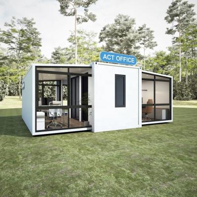 China Prefabricated 20ft 40ft Expanding Modular House Prefab Expandable Container House for sale