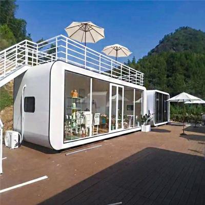 China Economic Prefab Prefabricated Apple Cabin Container House Soundproof Meeting Room Apple Mini House Studio Booth Office Work Pods for sale